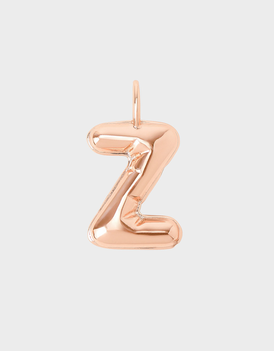 Alphabet 'Z' Charm, Rose gold