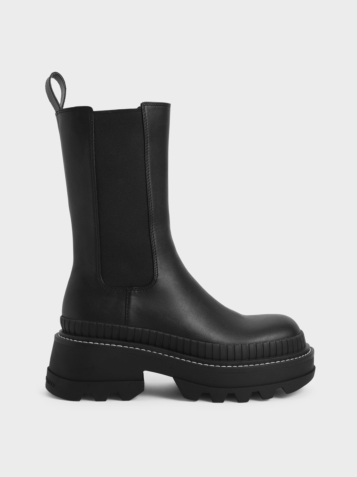 Rhys Chelsea Calf Boots, Black