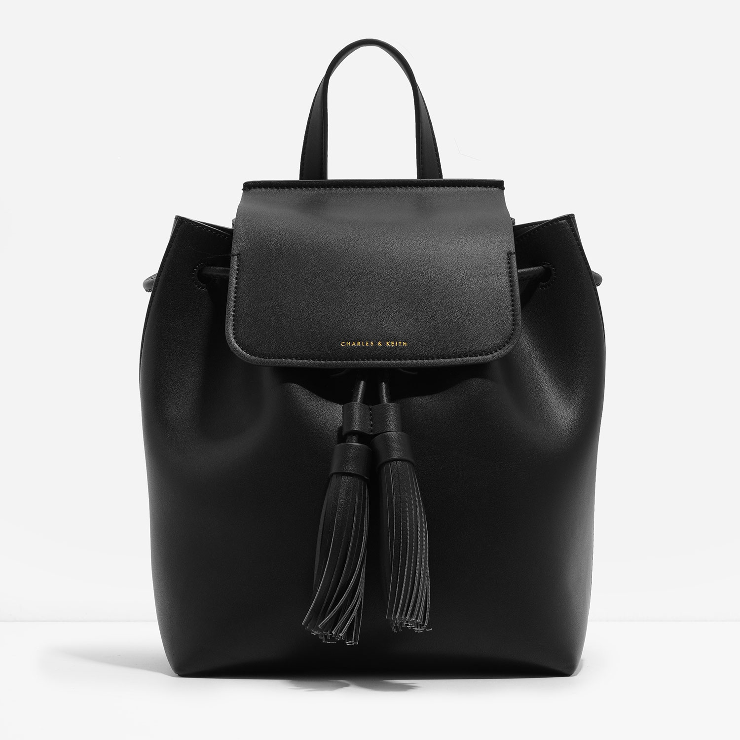 Tasselled Backpack, Black