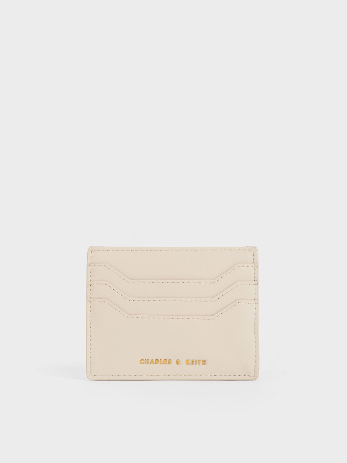 Multi-Slot Card Holder, Cream