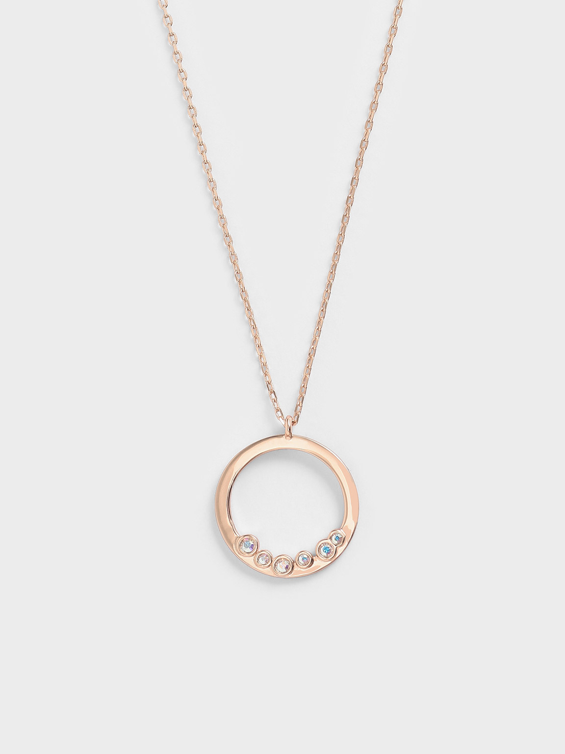 Swarovski(r) Crystal Studded Pendant Necklace