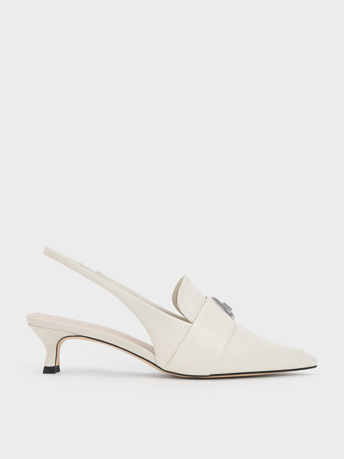 Trice Metallic Accent Pointed-Toe Slingback Pumps