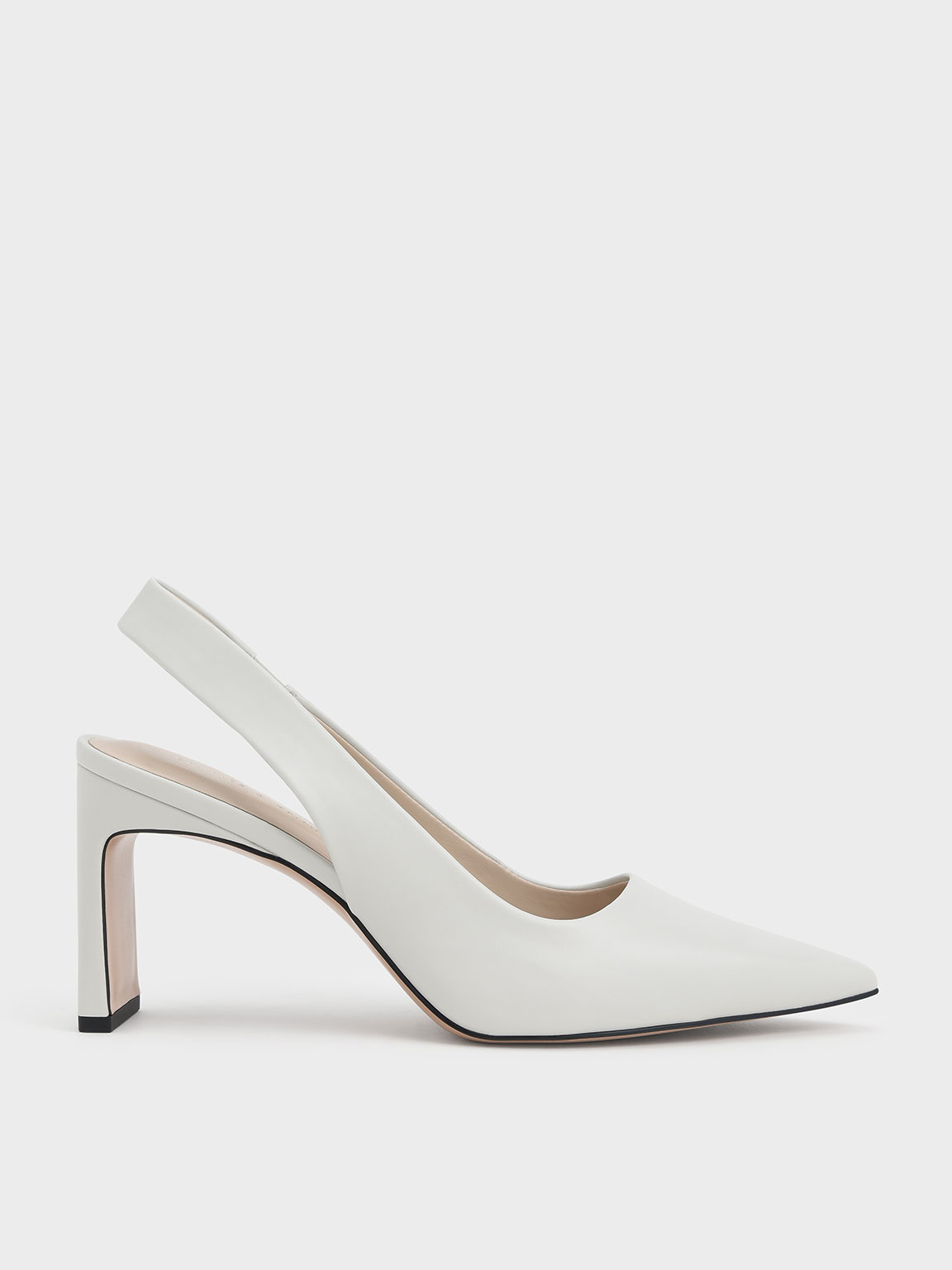 Blade Heel Slingback Pumps