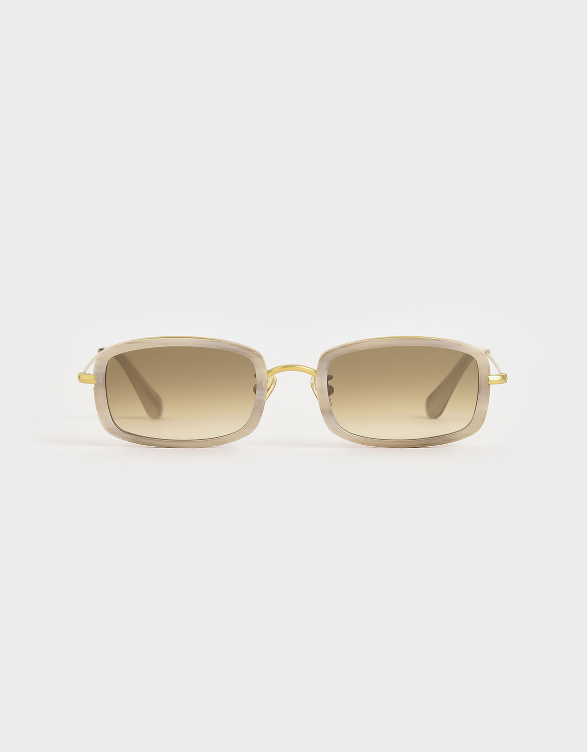 Rectangle Frame Acetate Sunglasses