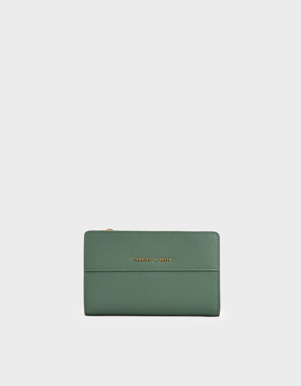 Snap-Button Mini Wallet, Green