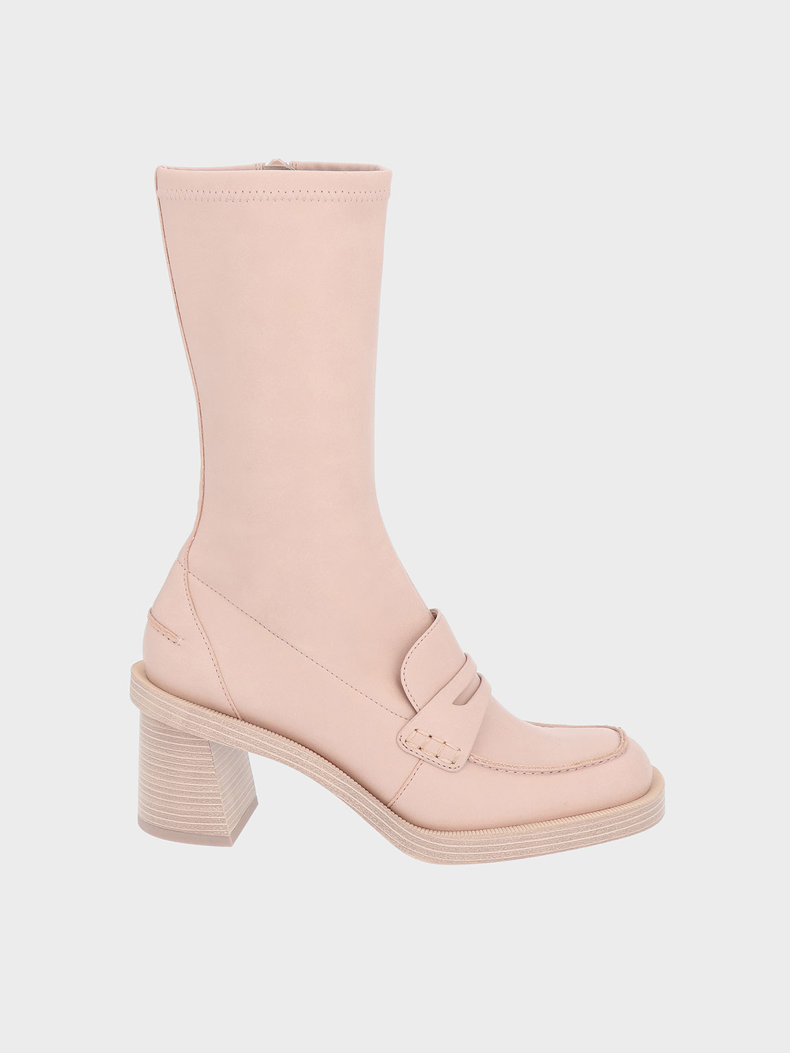 Haisley Penny Loafer Calf Boots