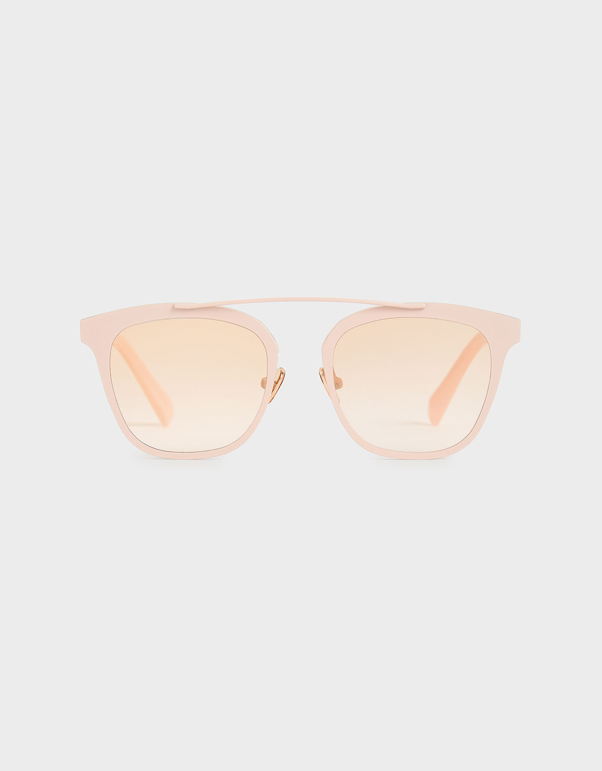 Metal Frame Sunglasses, Pink