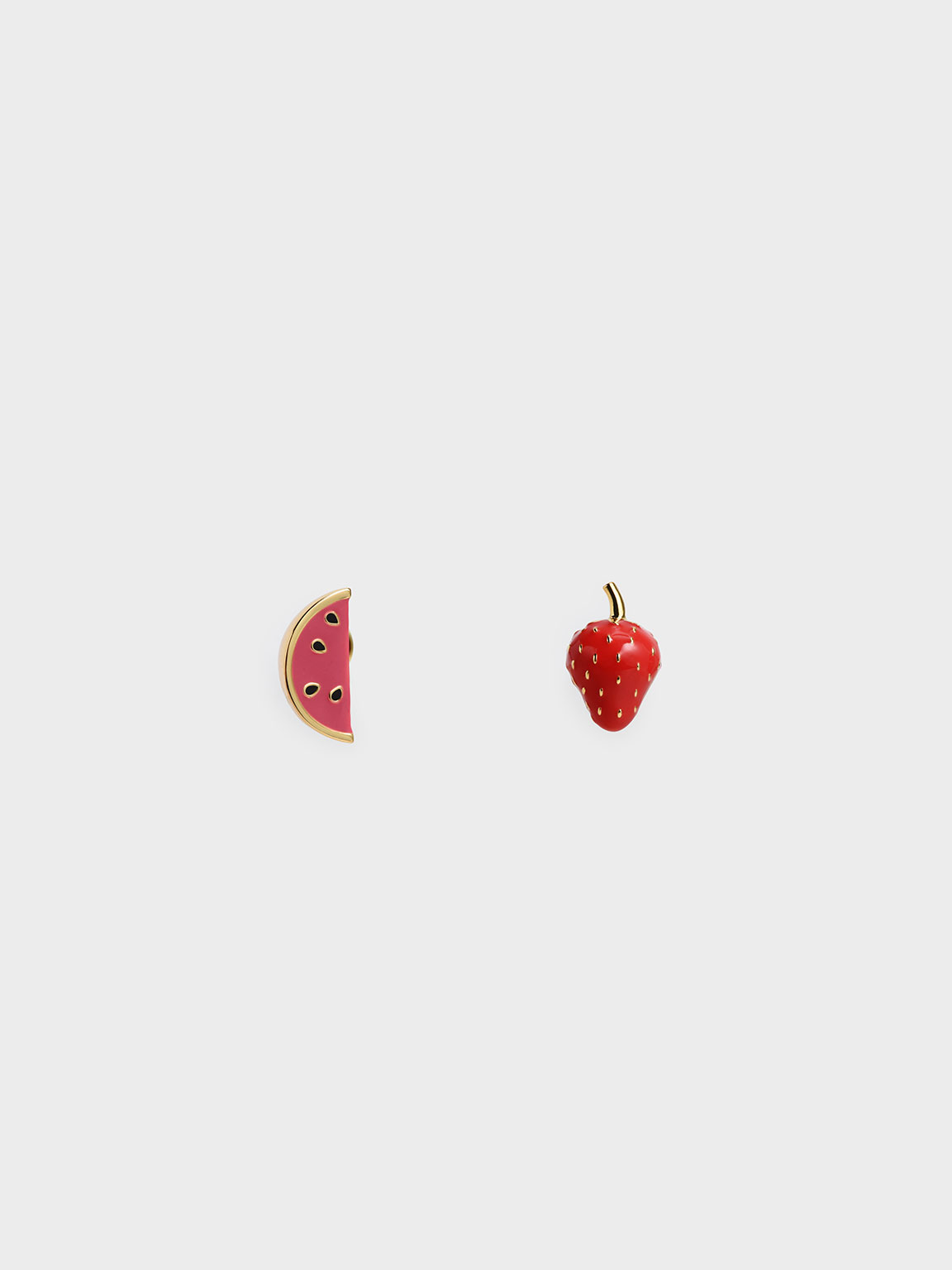 Fruits Stud Earrings, Red