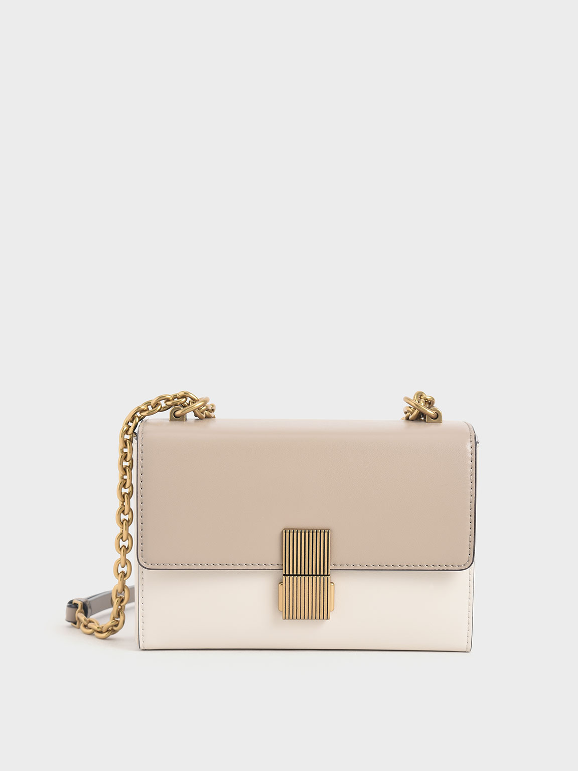 Metallic Push-Lock Clutch