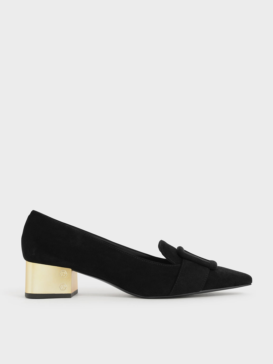 Textured Buckled Pumps