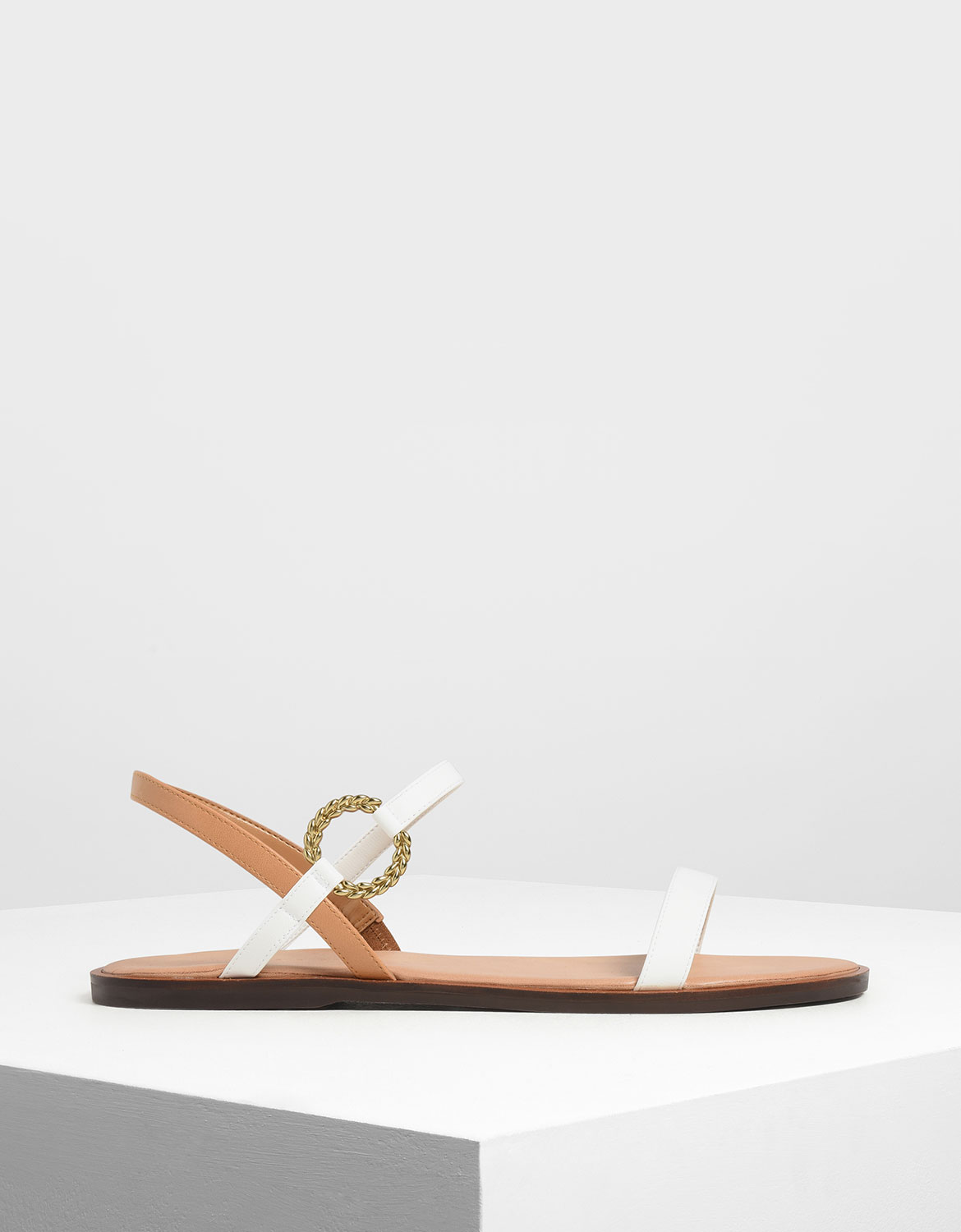Gold Buckle Detail Sandals