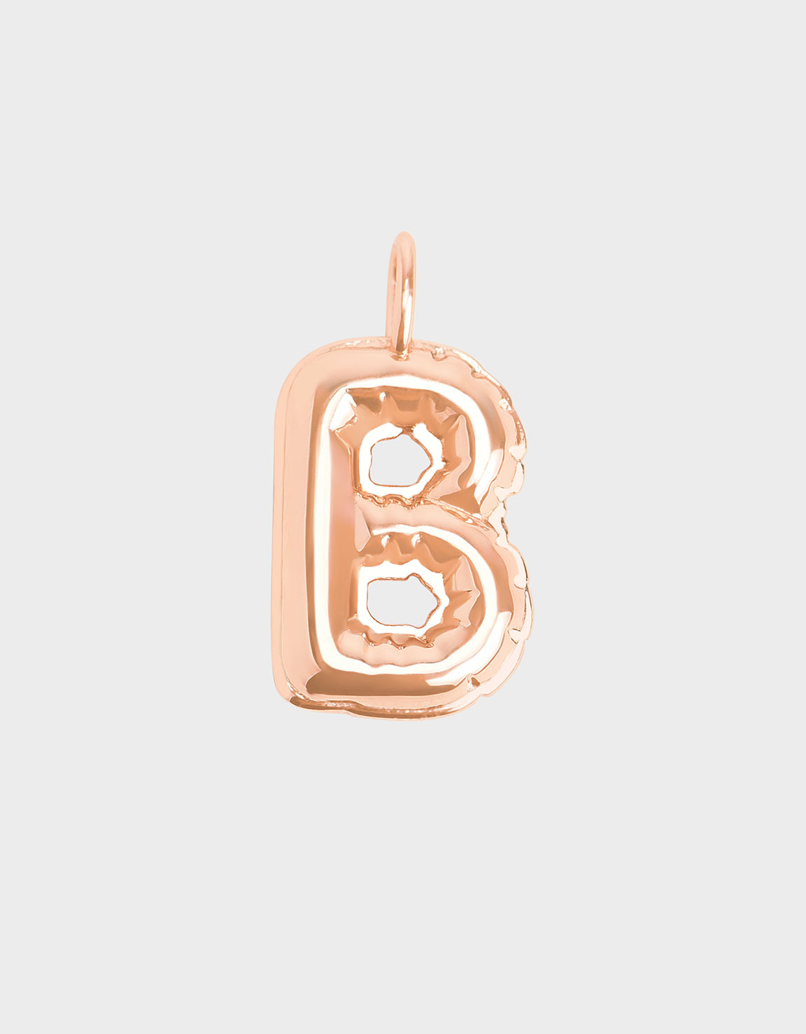 Alphabet 'B' Charm, Rose gold