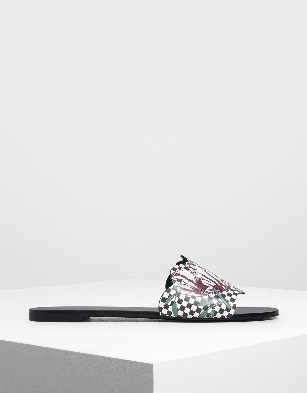 Floral Sliders, Black
