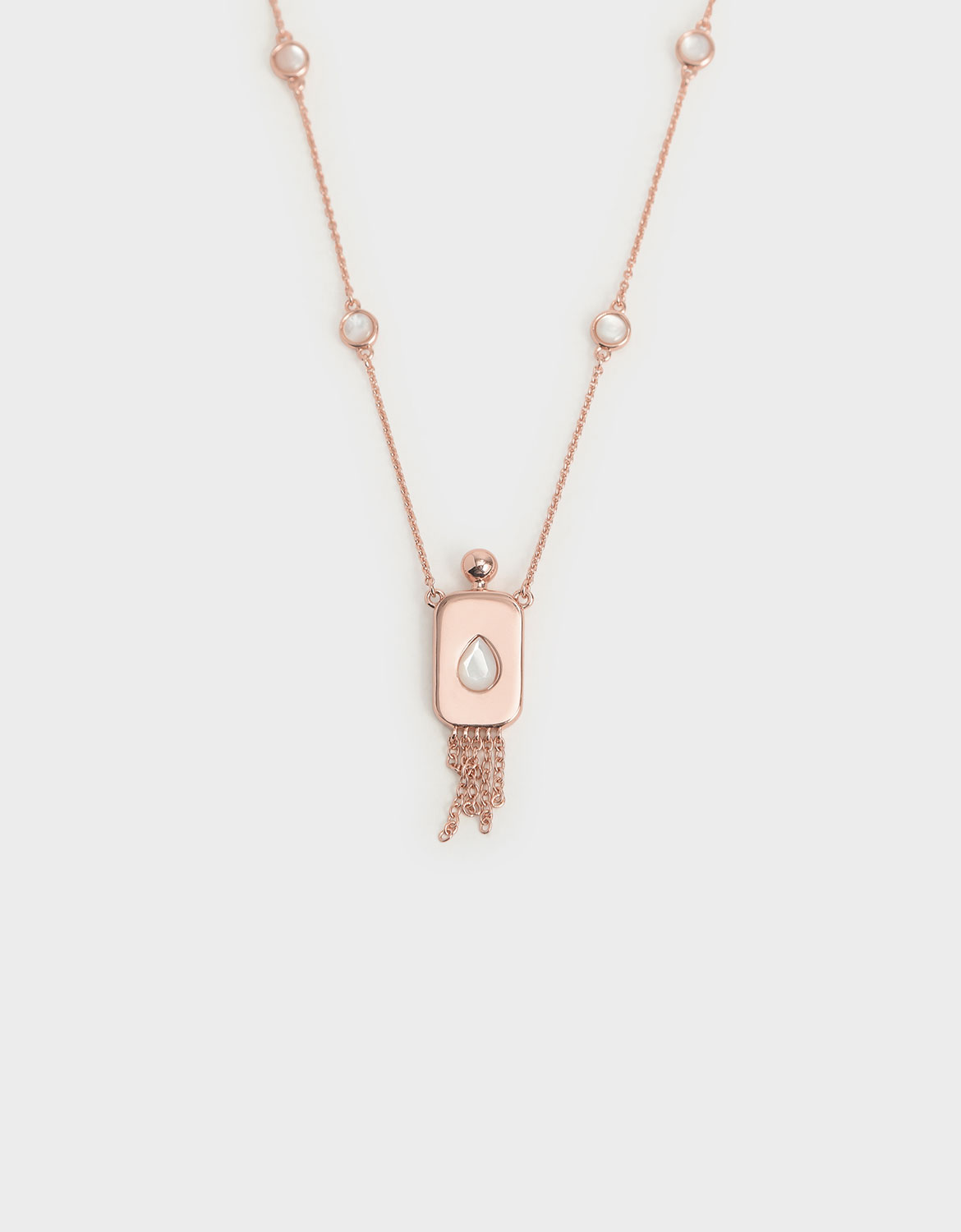Moonstone Princess Necklace, Rose gold
