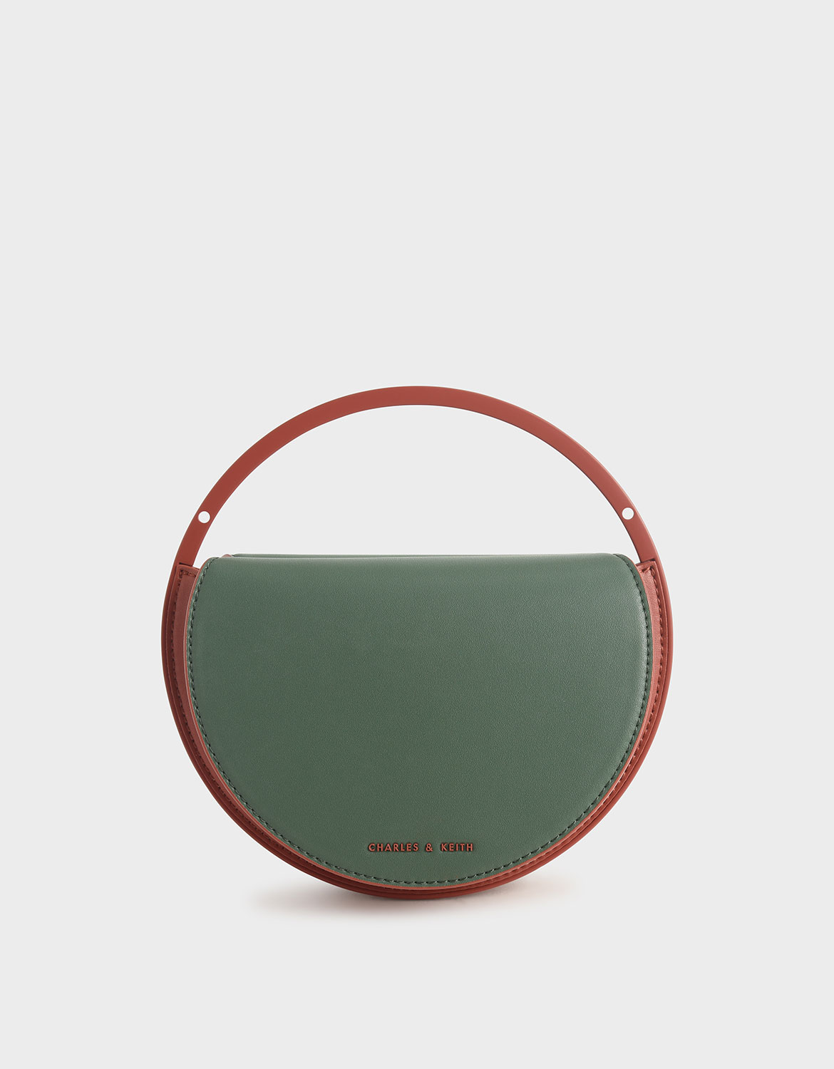 Semi-Circle Clutch, Green