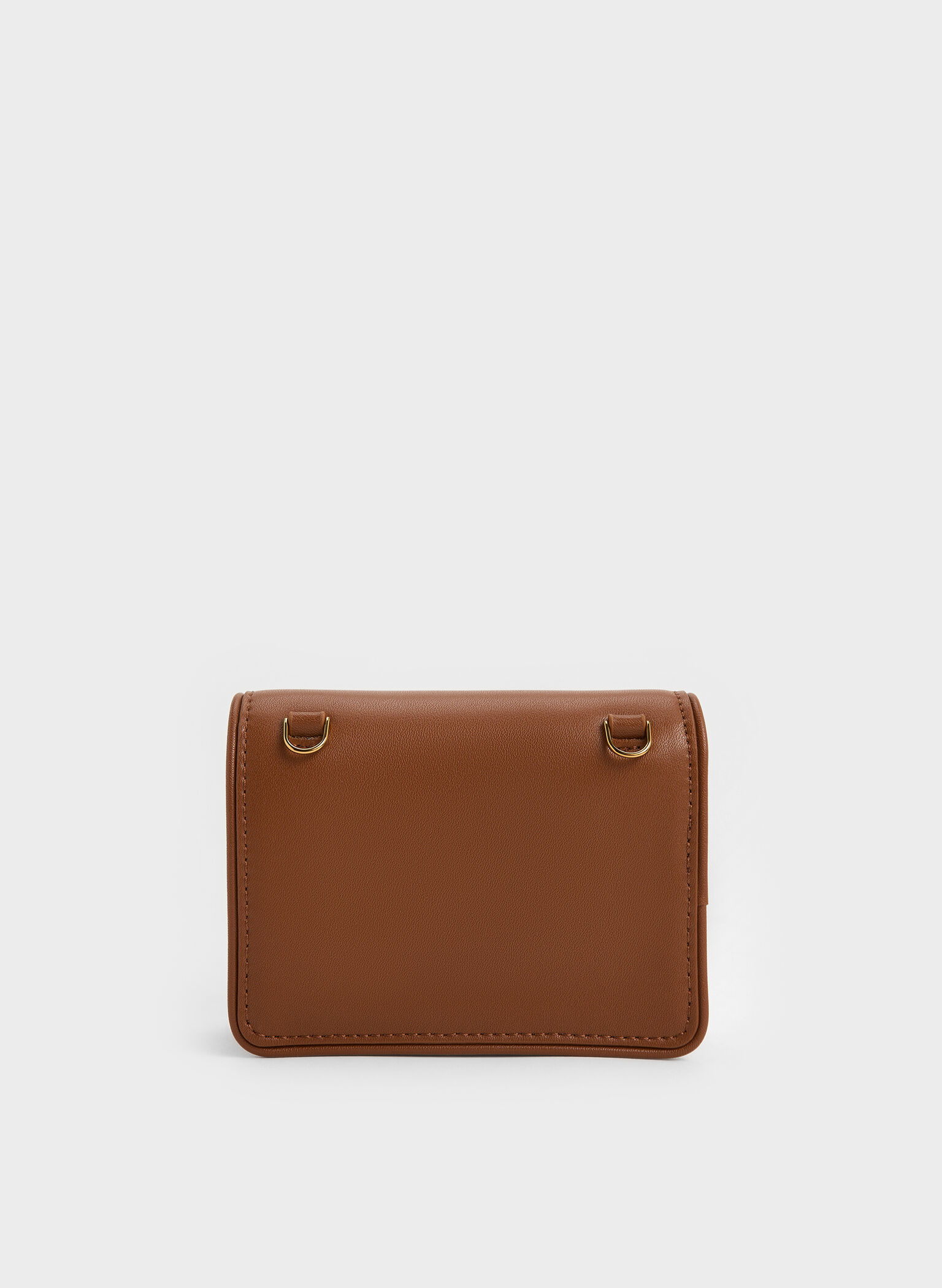Lyla Knotted-Strap Wallet, Chocolate, hi-res