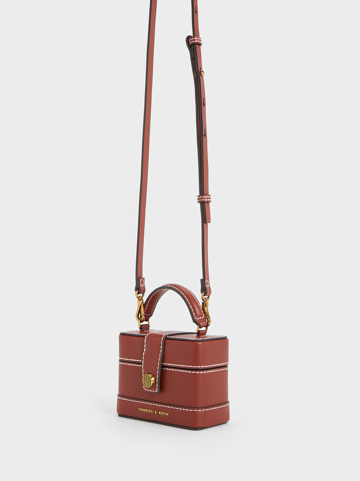 Charles & keith red online bag
