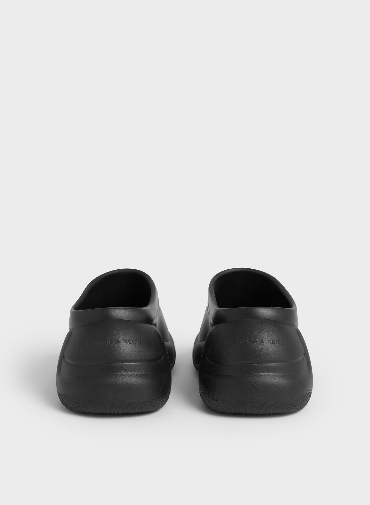 Eva Sculptural Platform Sandals, Black, hi-res