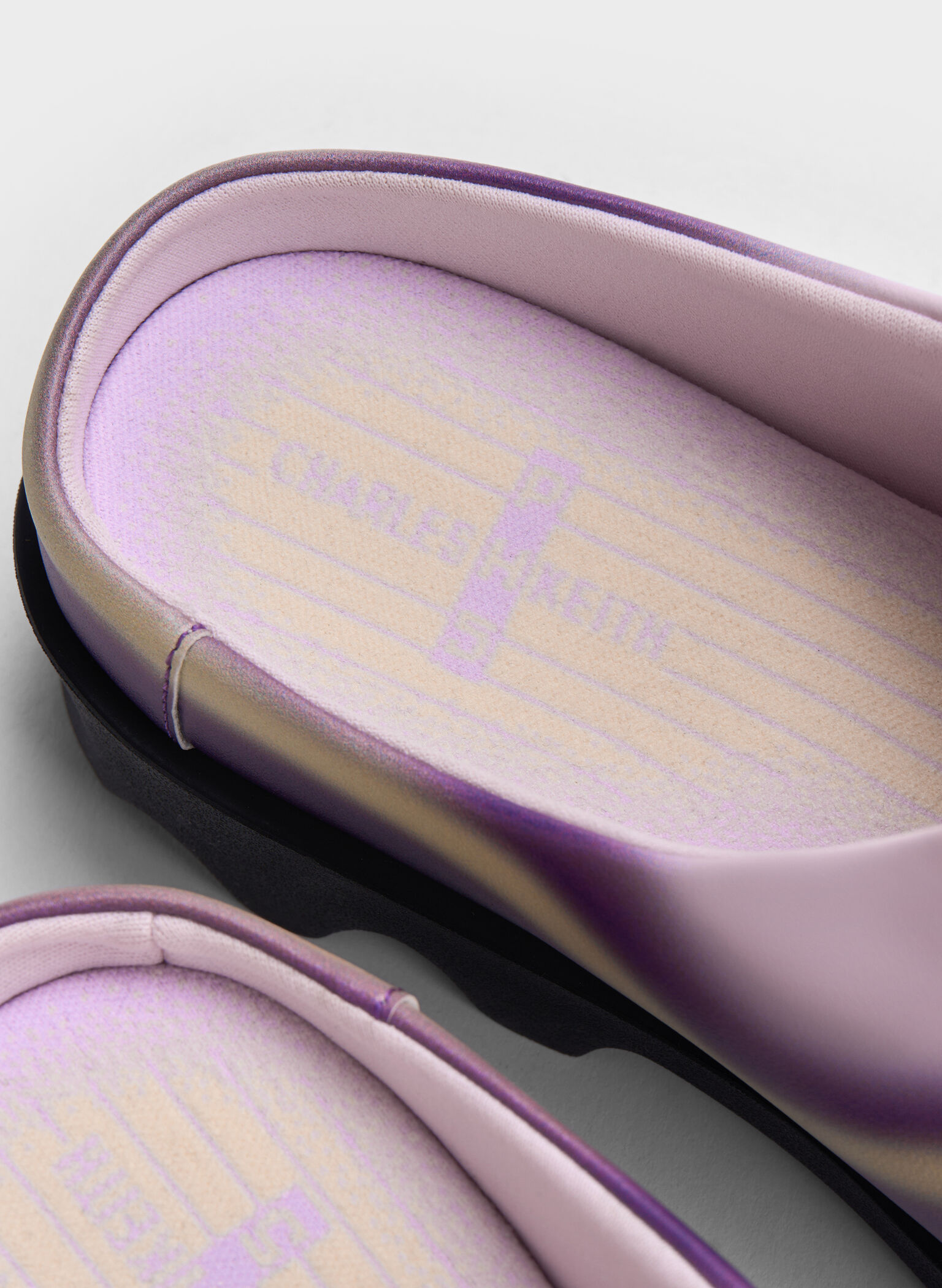 Gradient Wave Slip-On Mules, Lilac, hi-res