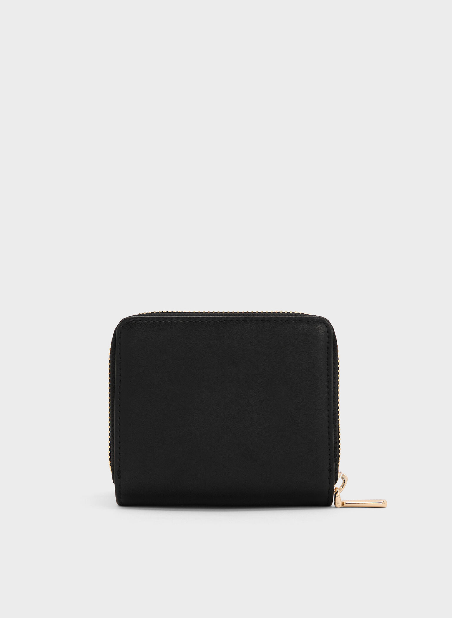 Finley Zip-Around Small Wallet, Black, hi-res