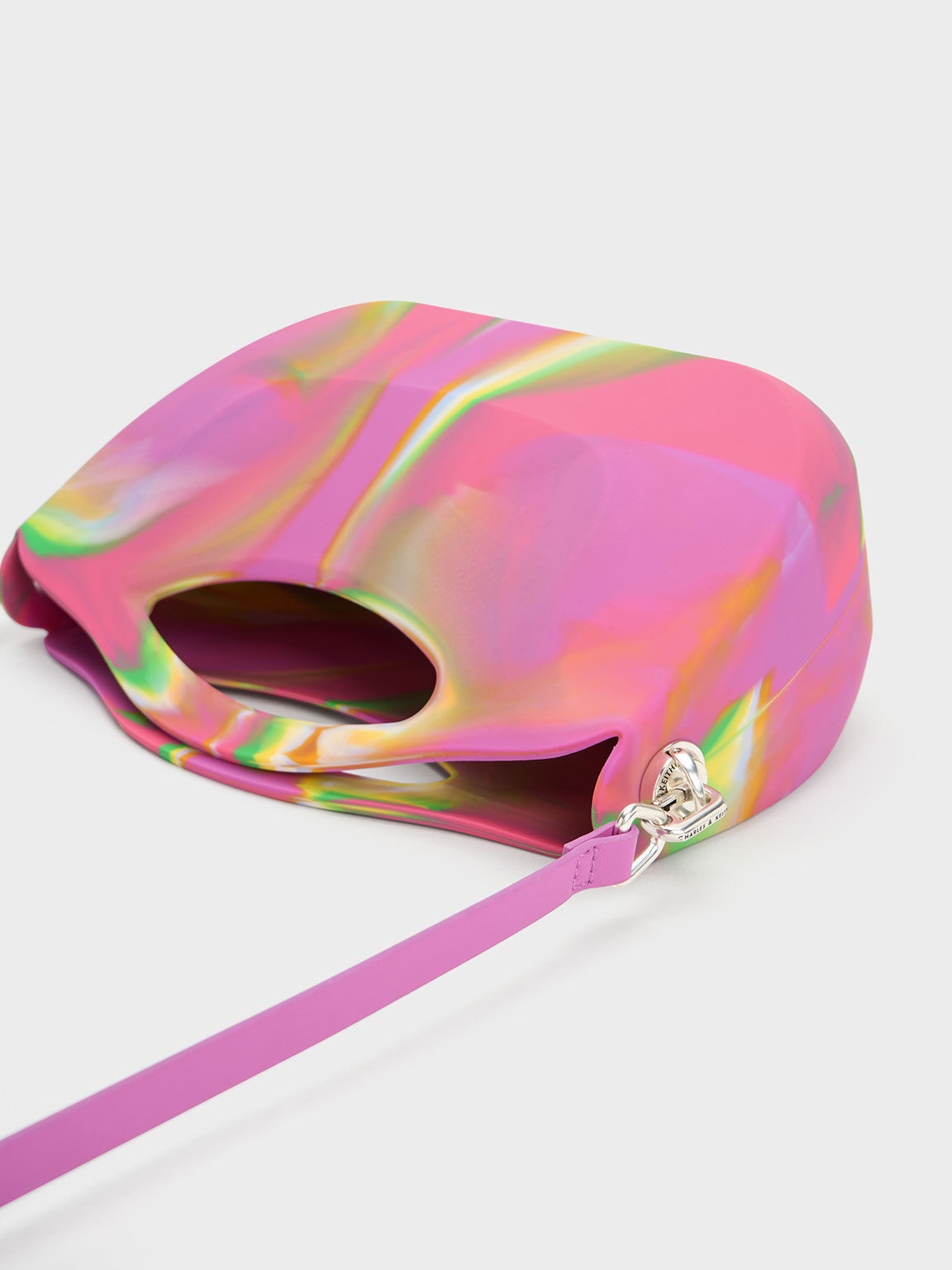 Charles keith holographic bag hot sale