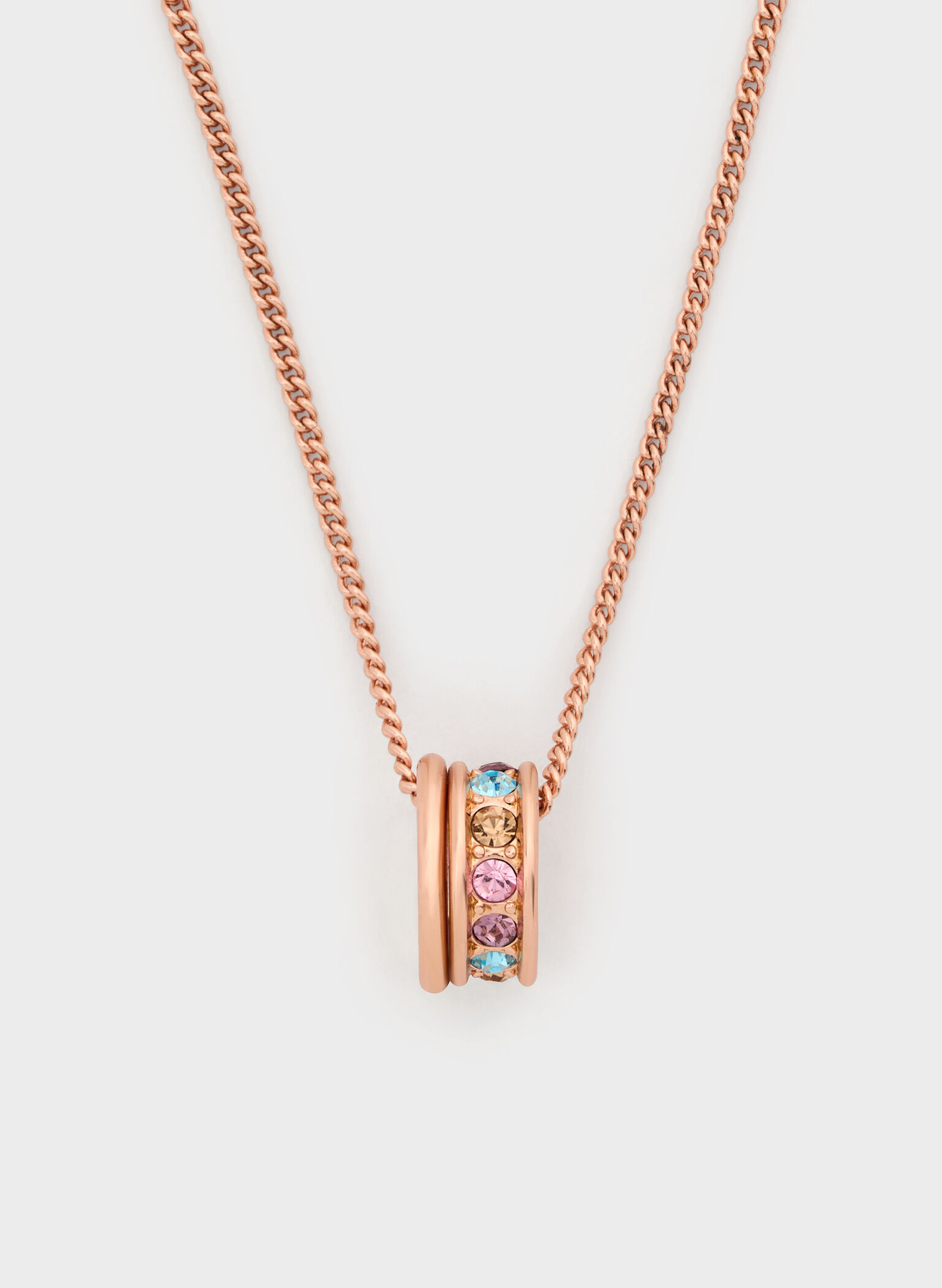 Maeve Crystal-Embellished Necklace, Rose Gold, hi-res