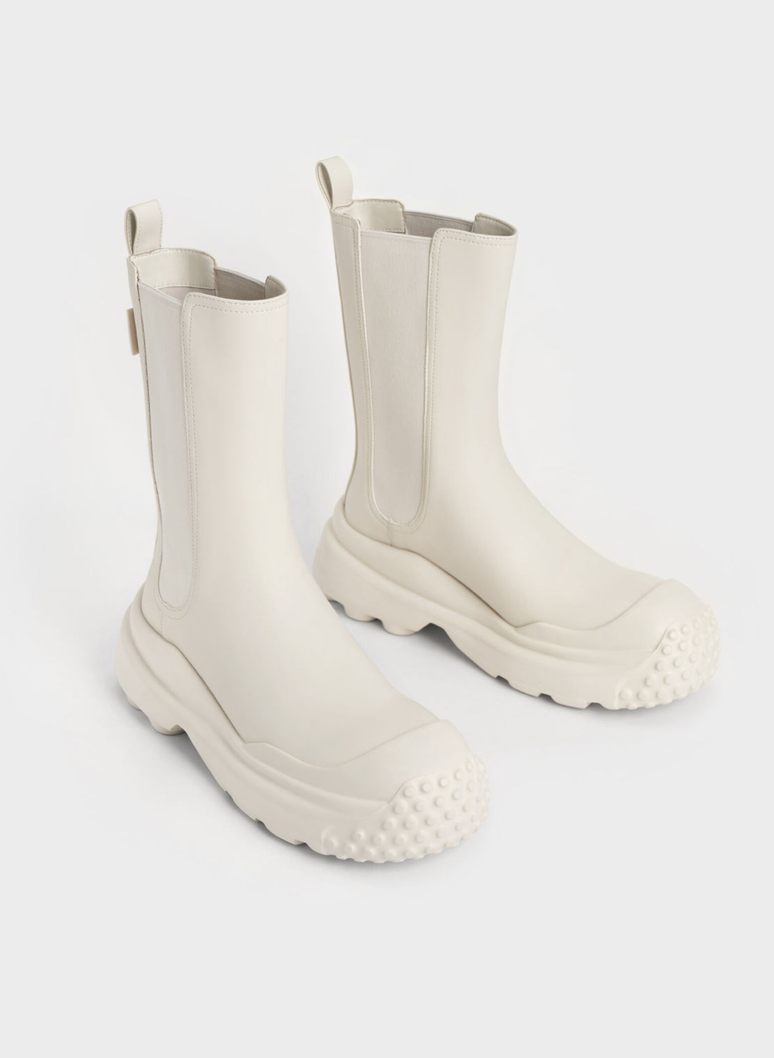 Elba Round-Toe Chelsea Boots, Chalk, hi-res