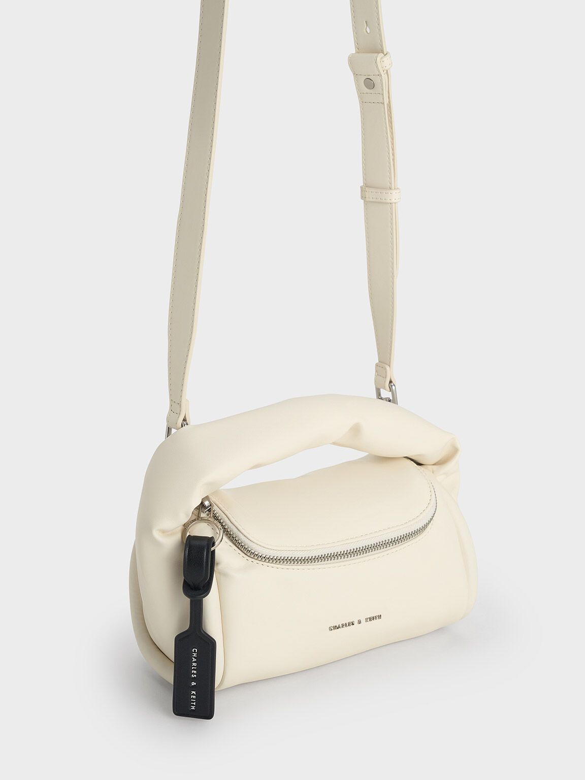 Charles and keith best sale white sling bag