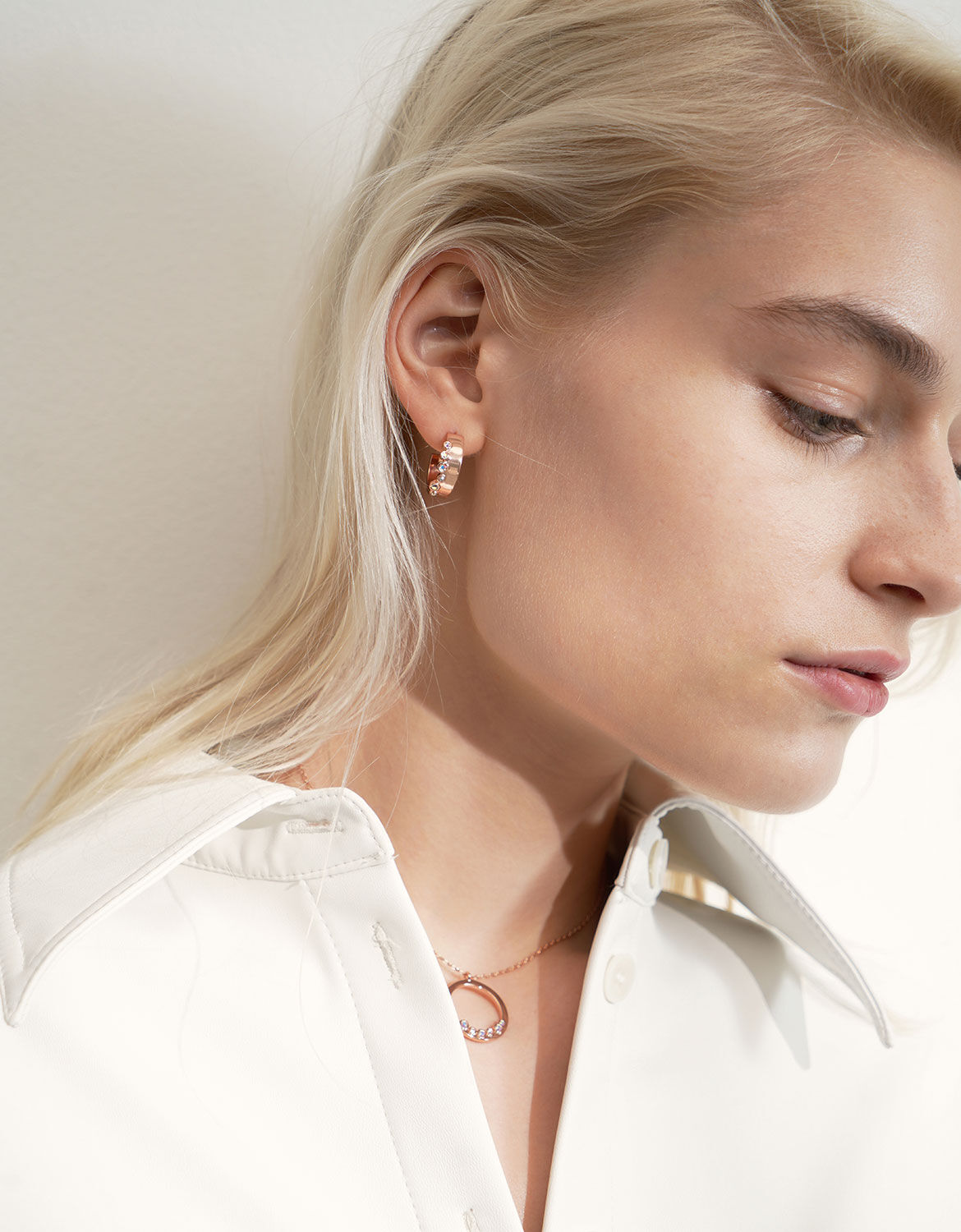 Studded hoops outlet