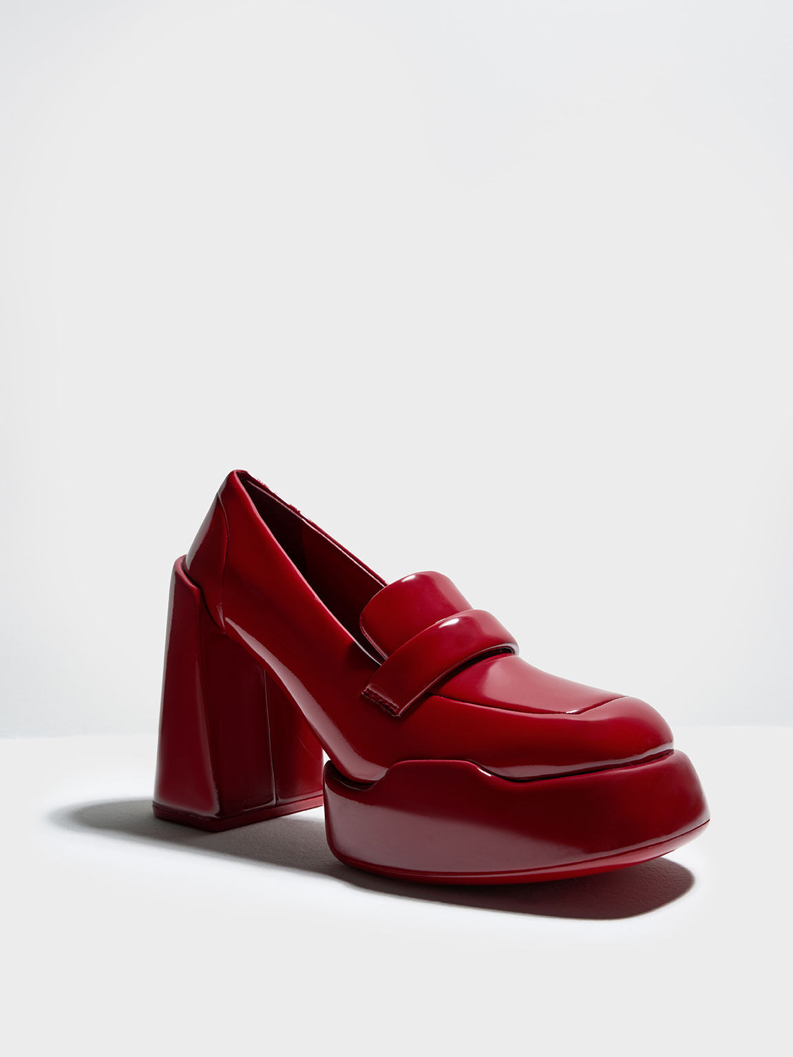 Lula Patent Loafer Pumps Charles & Keith