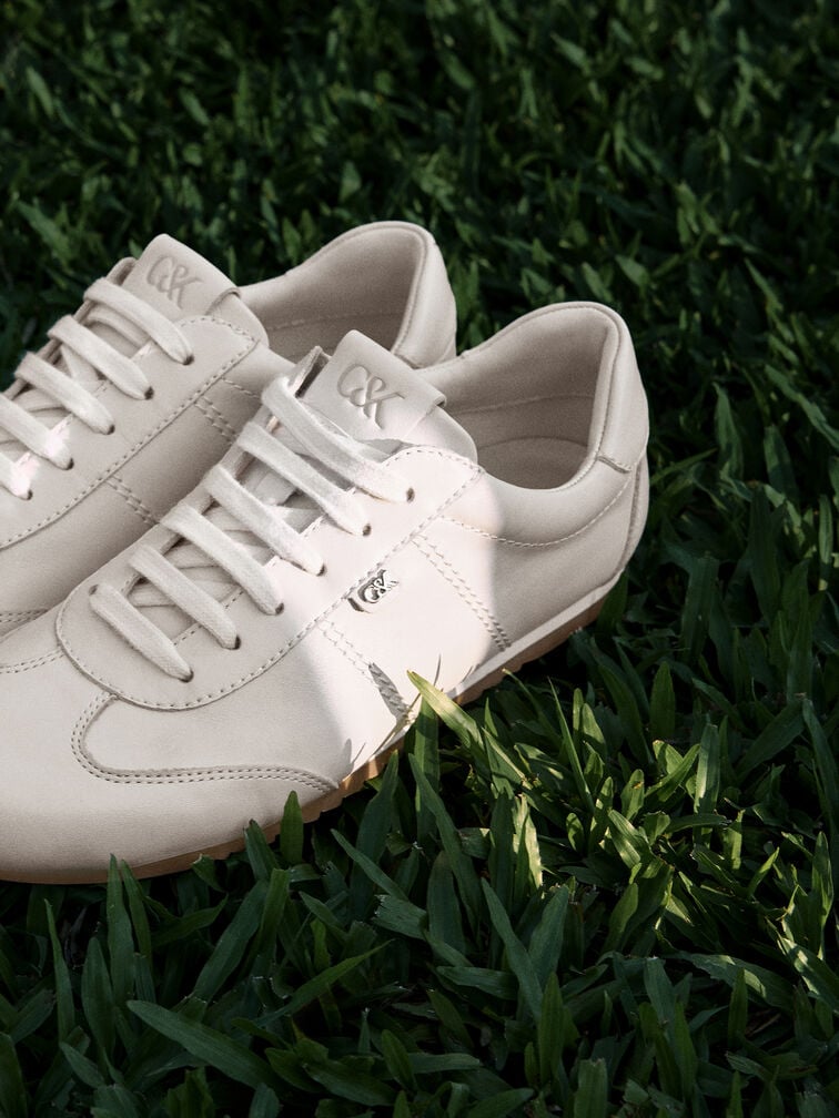 Jace Leather Sneakers, Chalk, hi-res