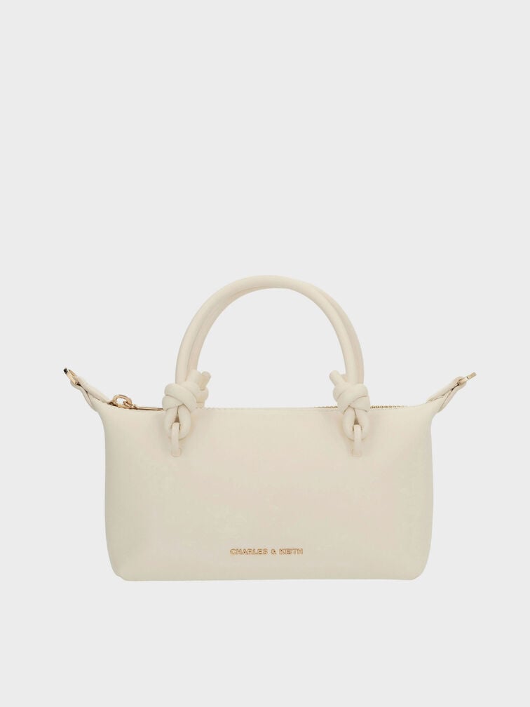Sammie Knotted-Handle Tote Bag, Cream, hi-res