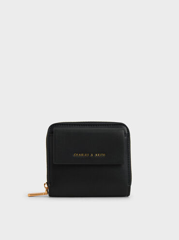 Tribi Front-Pocket Zip-Around Wallet, Black, hi-res