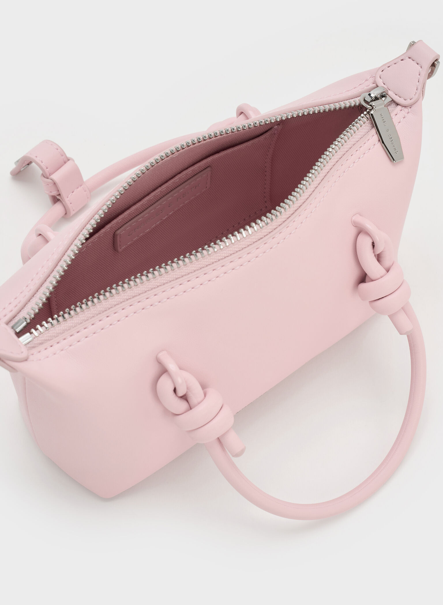 Sammie Knotted-Handle Tote Bag, Cotton Candy Pink, hi-res