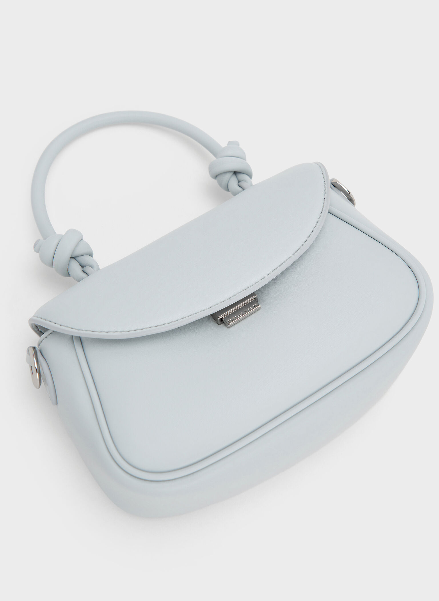 Sammie Knotted-Handle Front-Flap Bag, Sea Salt Blue, hi-res