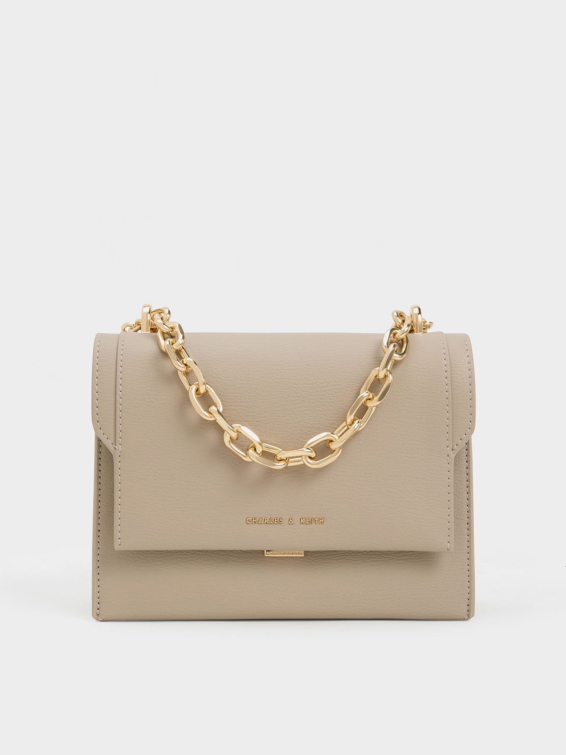 Charles and keith beige bag discount