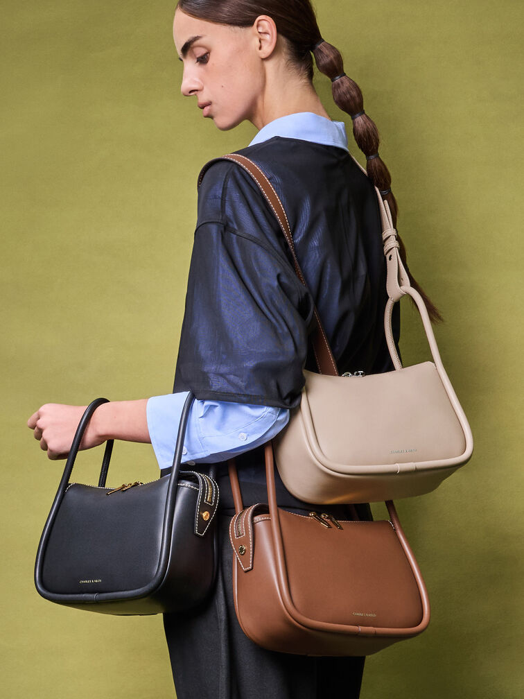 Lyla Shoulder Bag, Black, hi-res