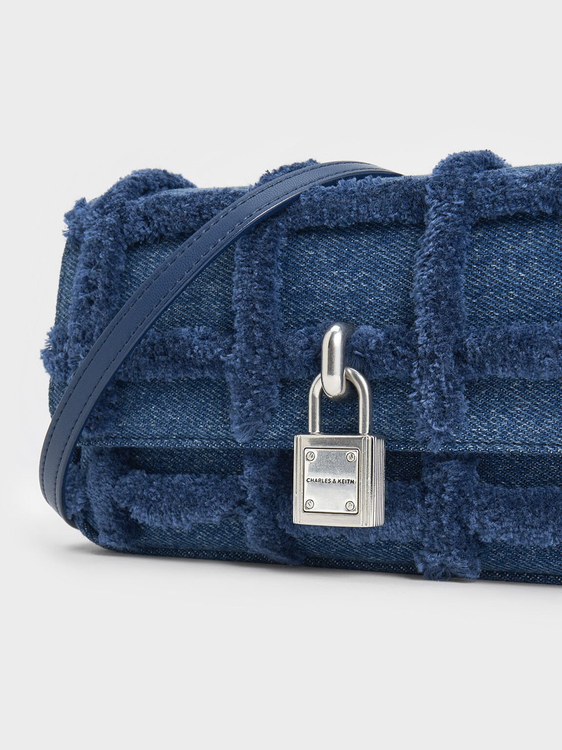 Suki Denim Fringe Crossbody Bag Denim Blue