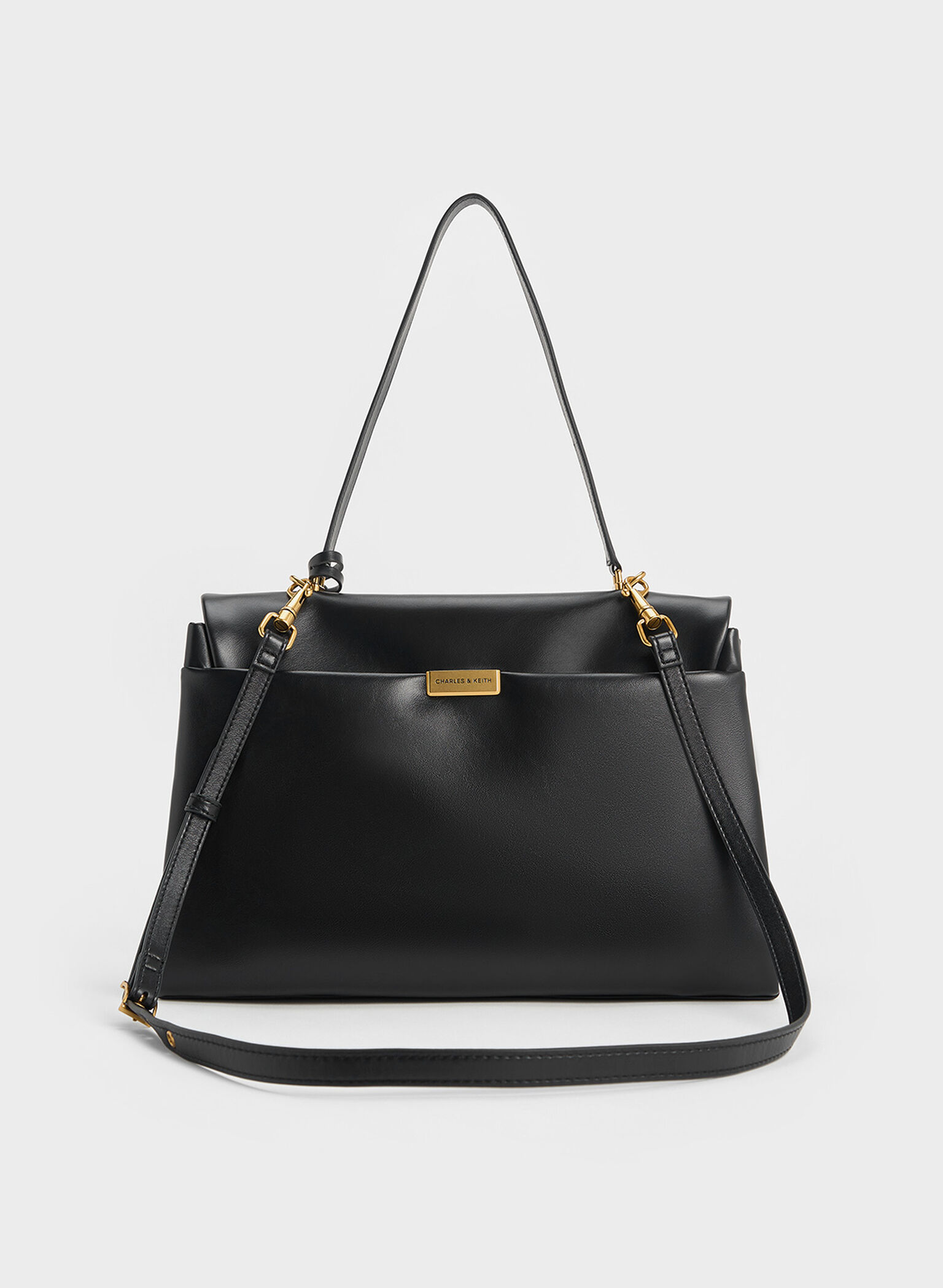 Kerry Top Handle Satchel Bag, Black, hi-res