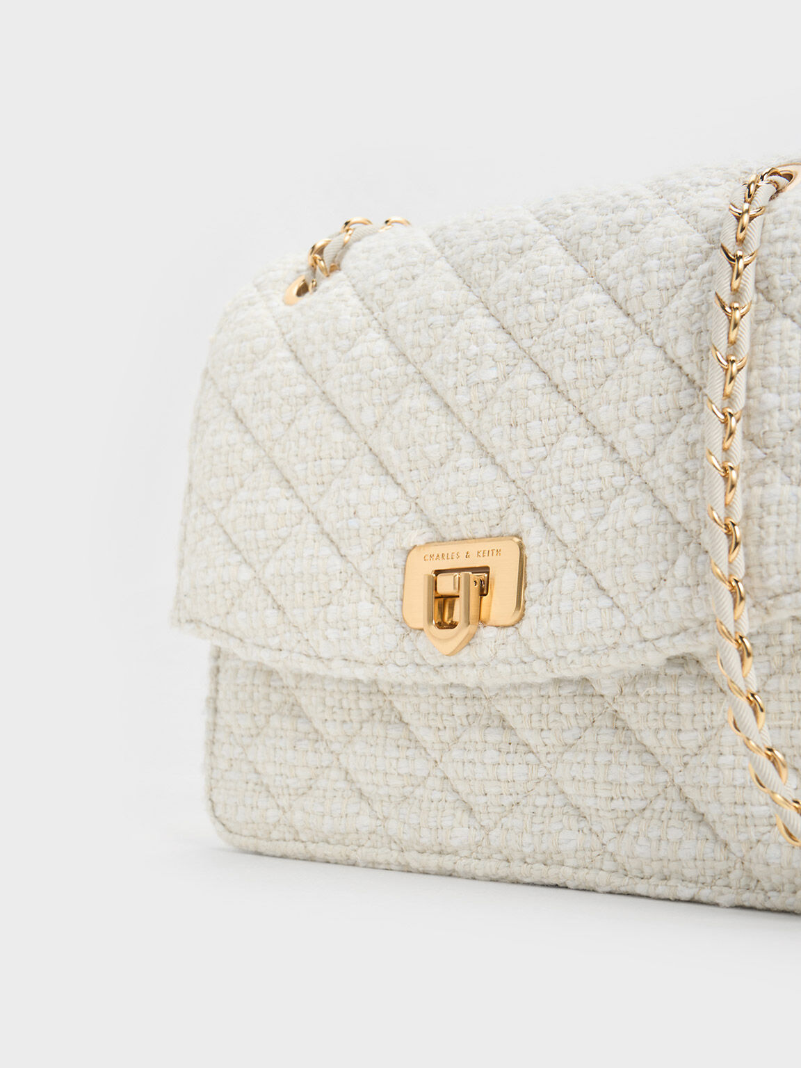 Tweed chain bag cheap