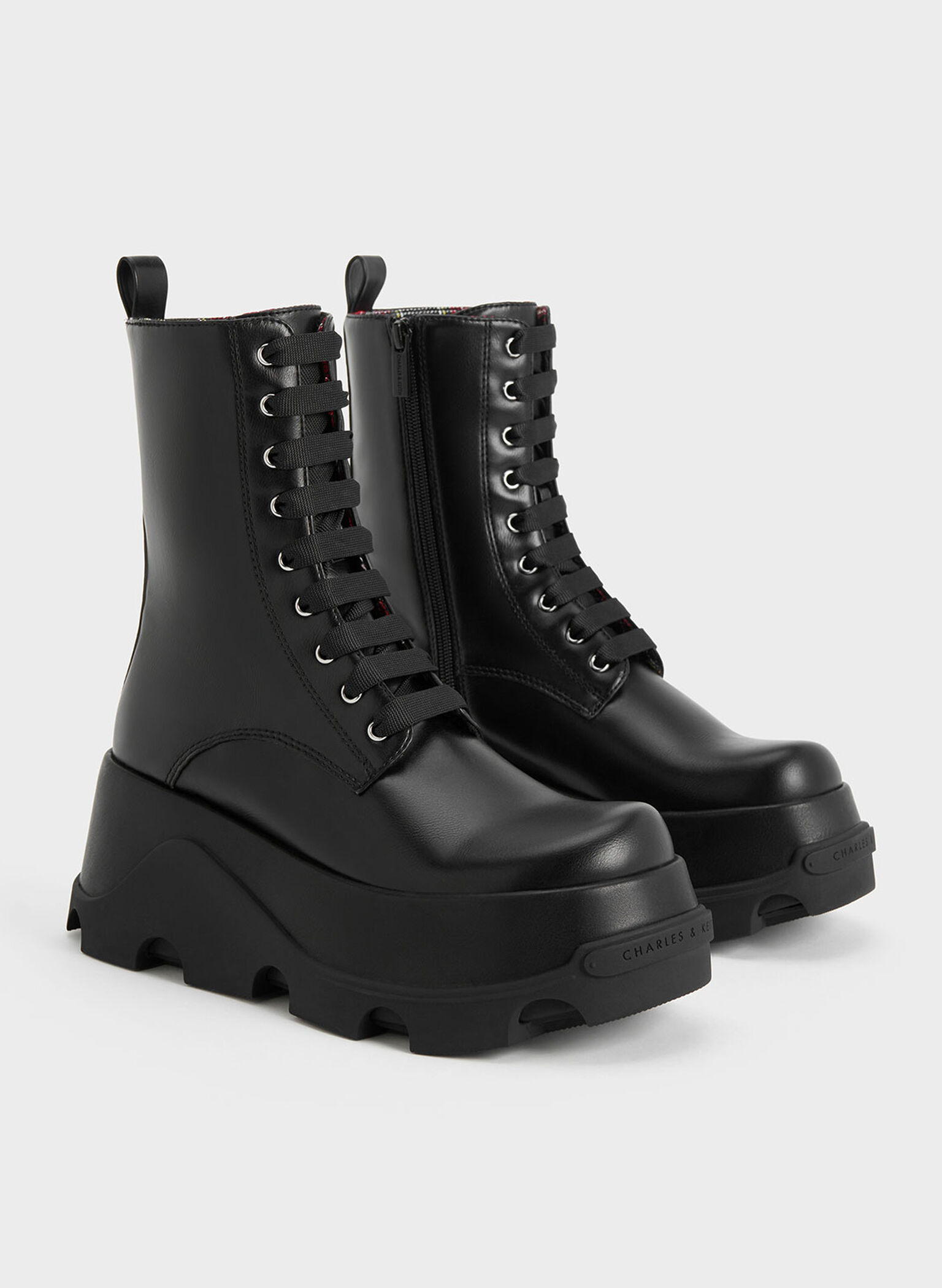 Triana Platform Ankle Boots, Black, hi-res