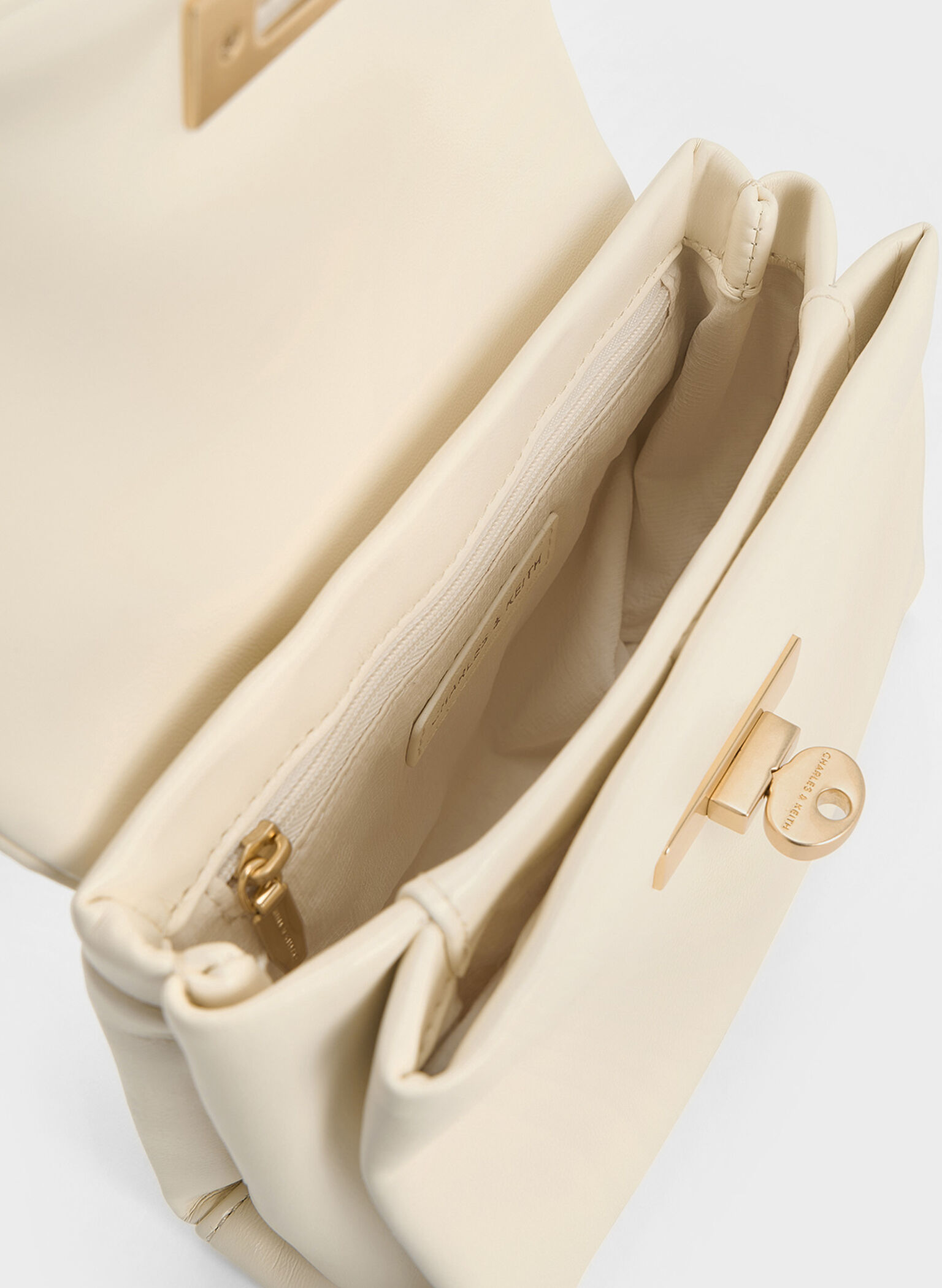 Mini Kerry Chain-Handle Crossbody Bag, Cream, hi-res