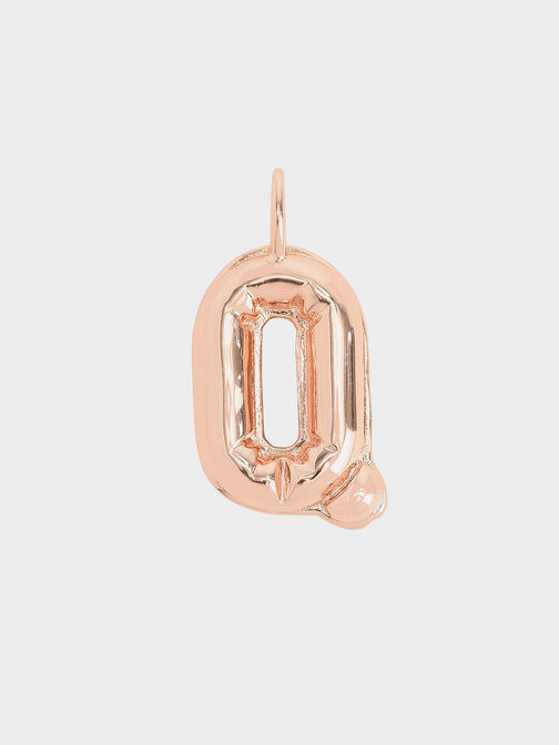 Alphabet 'Q' Charm, Rose Gold, hi-res