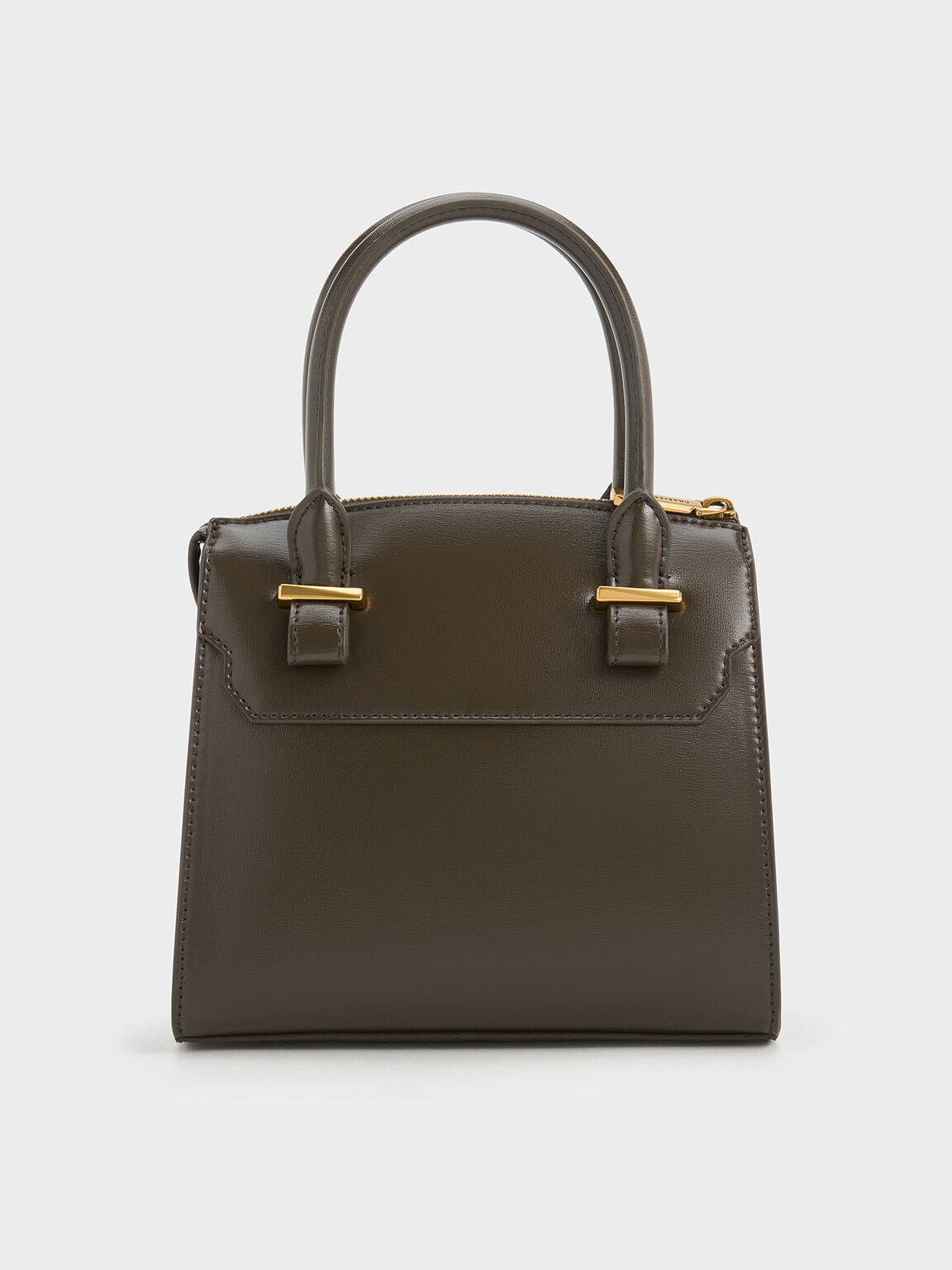 Charles and keith structured tote bag sales