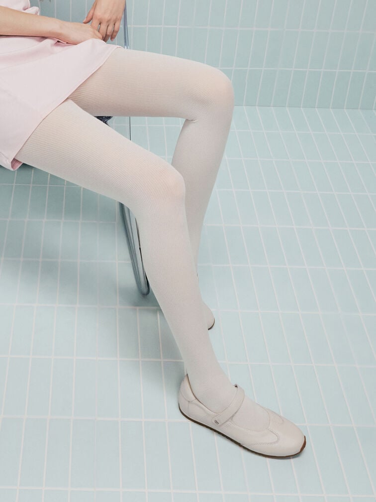 Jace Leather Mary Janes, Chalk, hi-res