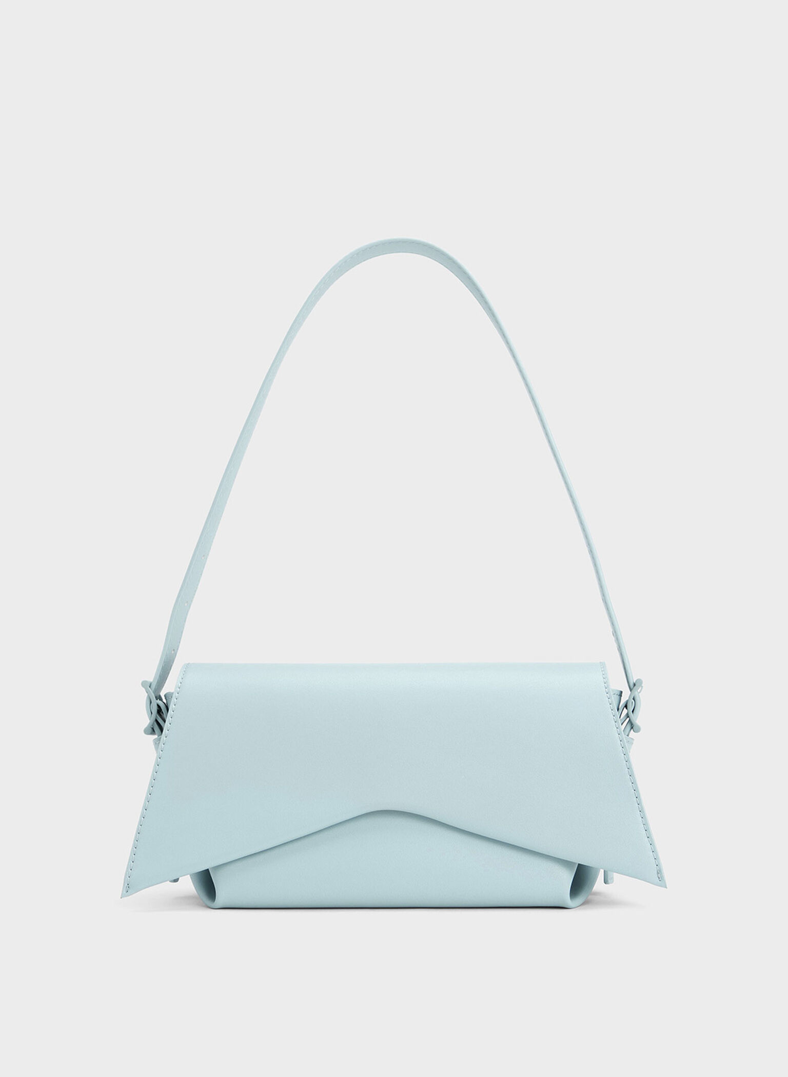 Boaz Geometric Front Flap Bag, Blue, hi-res