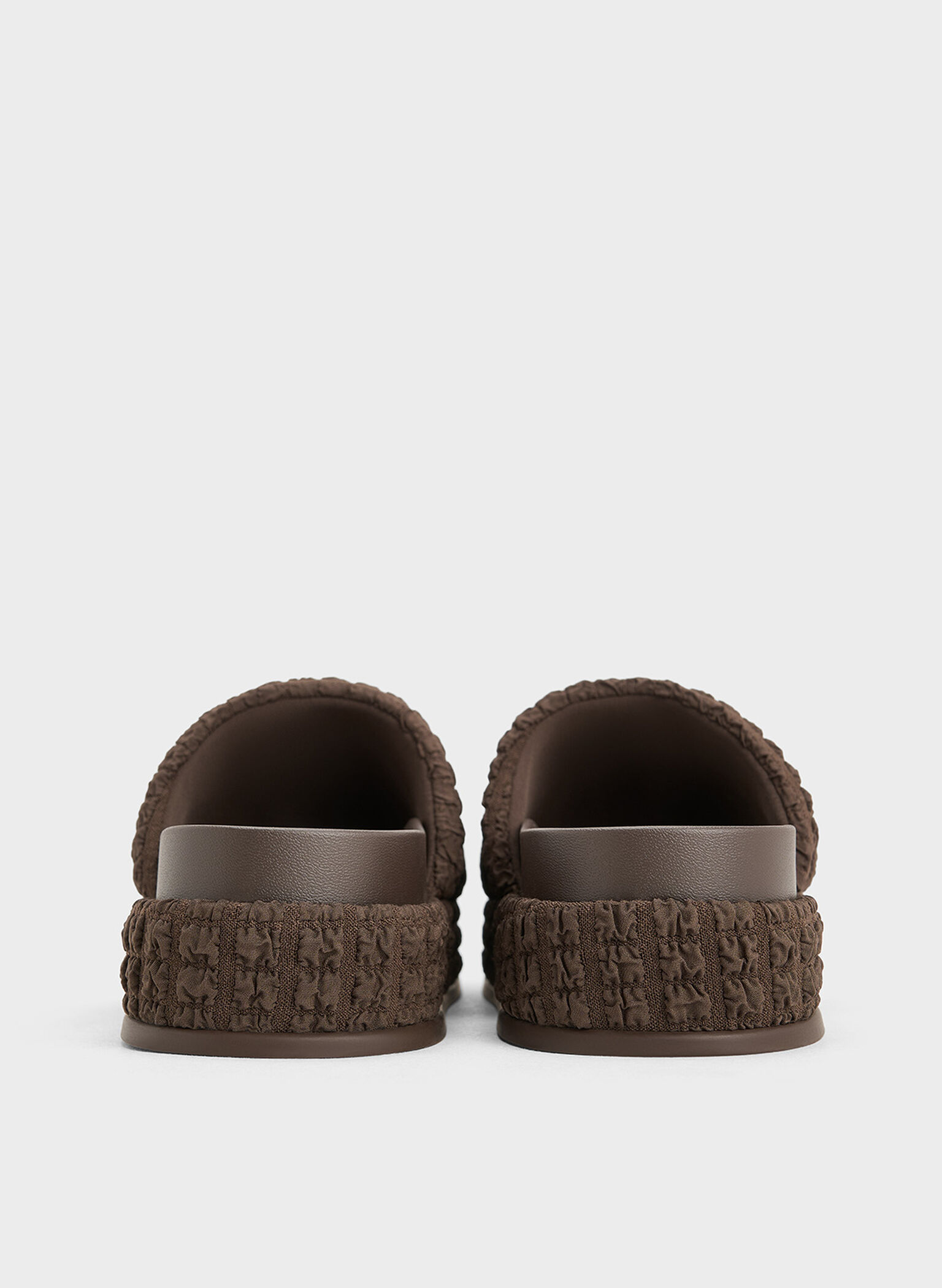 Loren Textured Platform Sandals, Dark Brown, hi-res
