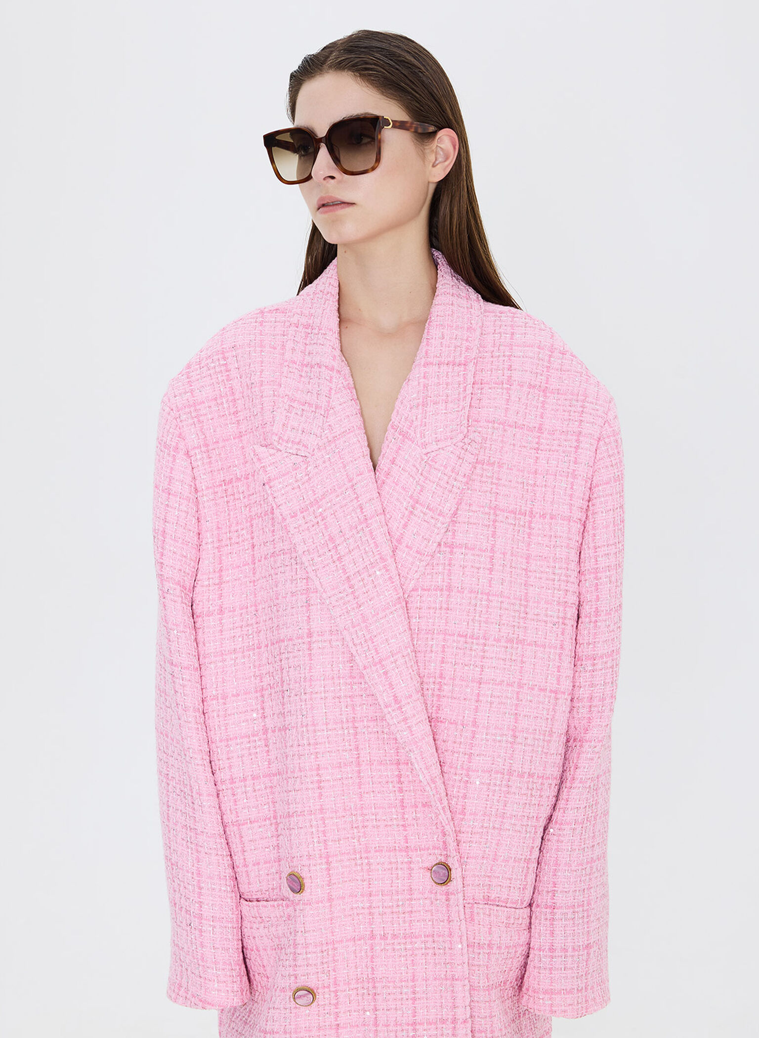 Gabine Tortoiseshell Oversized Butterfly Sunglasses, T. Shell, hi-res