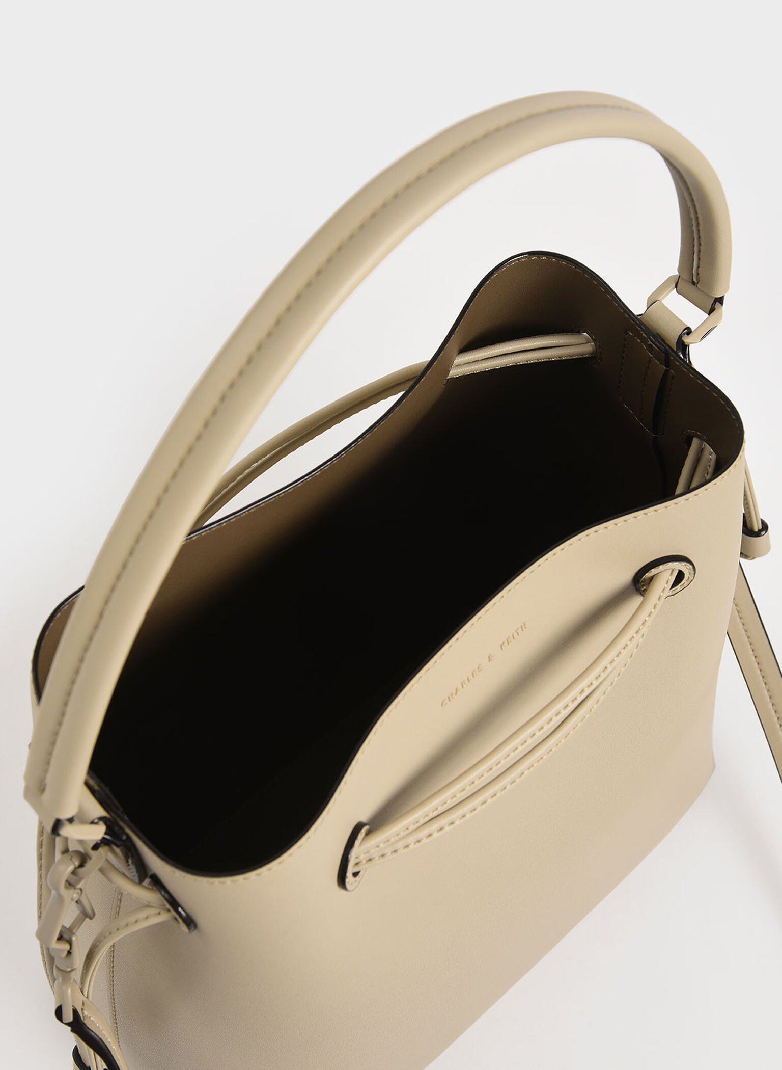 Drawstring Hobo Bag, Ivory, hi-res
