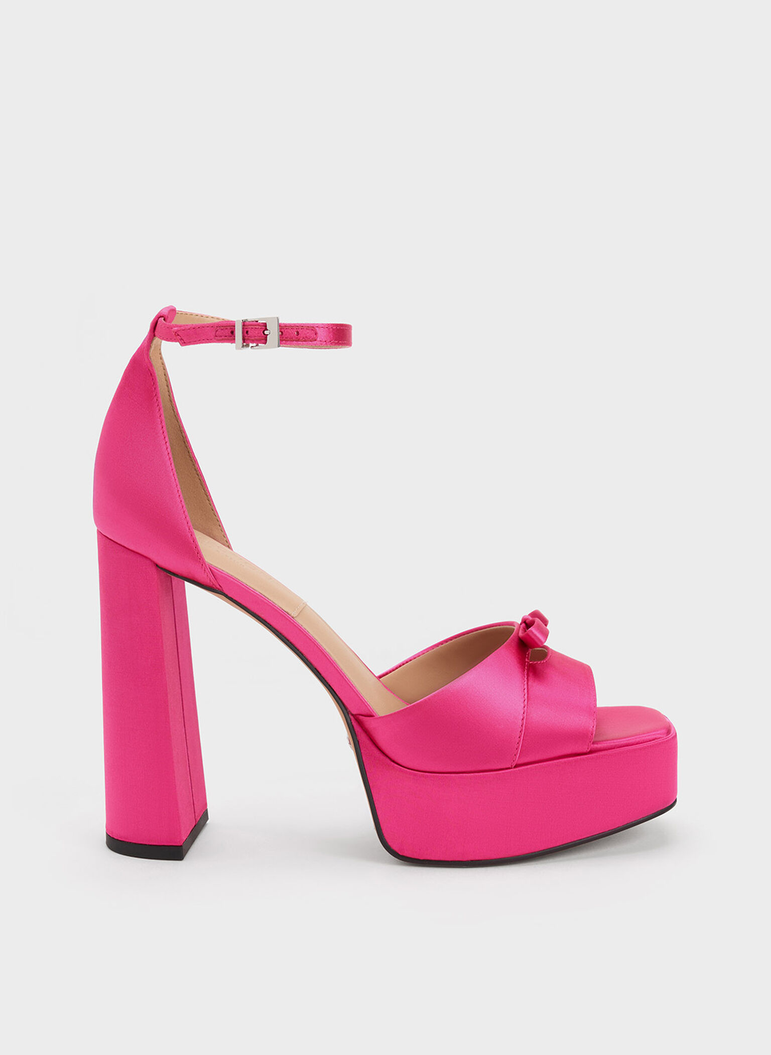 Verona Recycled Polyester Platform Sandals, Pink, hi-res